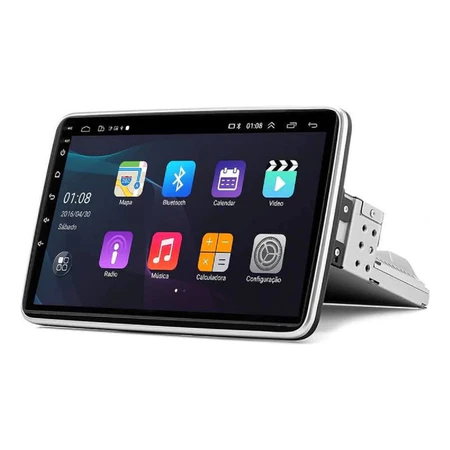 Oferta Mês de Maio | Central Multimídia Universal | Tela Rotativa e Flutuante Carplay Android Wifi (PARA QUALQUER CARRO)