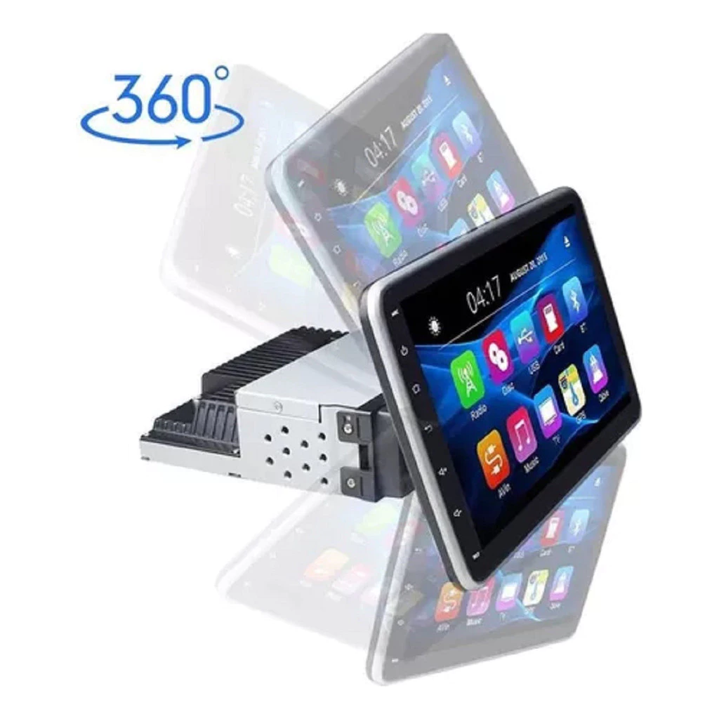 Oferta Mês de Maio | Central Multimídia Universal | Tela Rotativa e Flutuante Carplay Android Wifi (PARA QUALQUER CARRO)