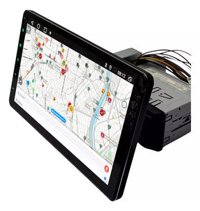 CENTRAL MULTIMIDIA UNIVERSAL WIFI ANDROID 12 TELA FLUTUANTE TOUCH 1DIN (PARA QUALQUER CARRO) + CÂMERA DE RÉ