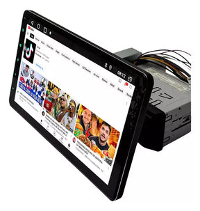 CENTRAL MULTIMIDIA UNIVERSAL WIFI ANDROID 12 TELA FLUTUANTE TOUCH 1DIN (PARA QUALQUER CARRO) + CÂMERA DE RÉ