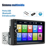 ESSGOO 1 din 2 din Rádio De Carro Bluetooth 7 Polegadas Tela Sensível Ao Toque Multimídia MP5 Player